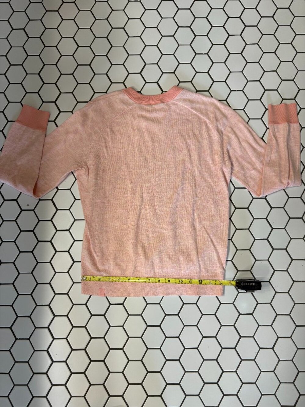 Lululemon Heathered Pink Crewneck Pullover Lightweight Sweater Size Unknown